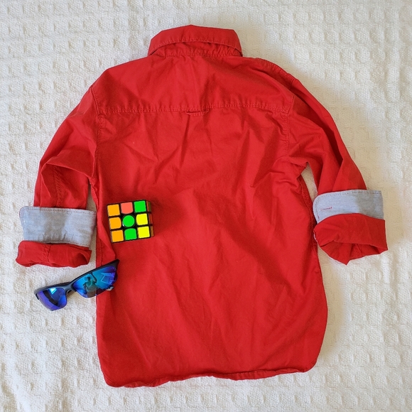 L.O.G.G. Button-Down Long Sleeves Shirt, Boys, Size US 6-7Y - Picture 4 of 8